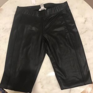 Pleather Black Leggings
